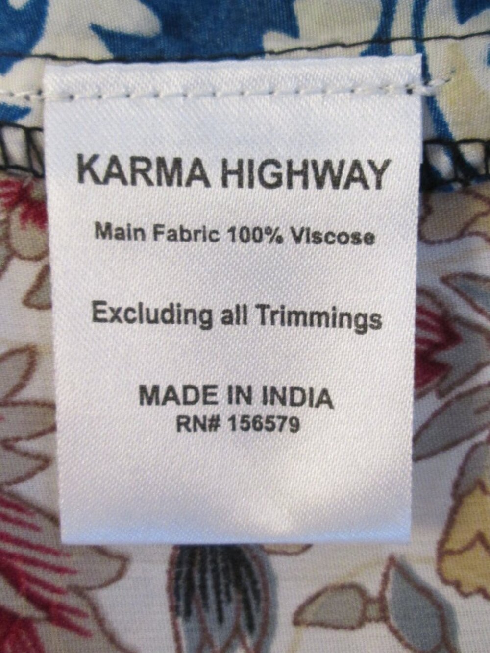 Karma Highway Printed Viscose Kimono – Made in India – NWT - Picture 8 of 9
